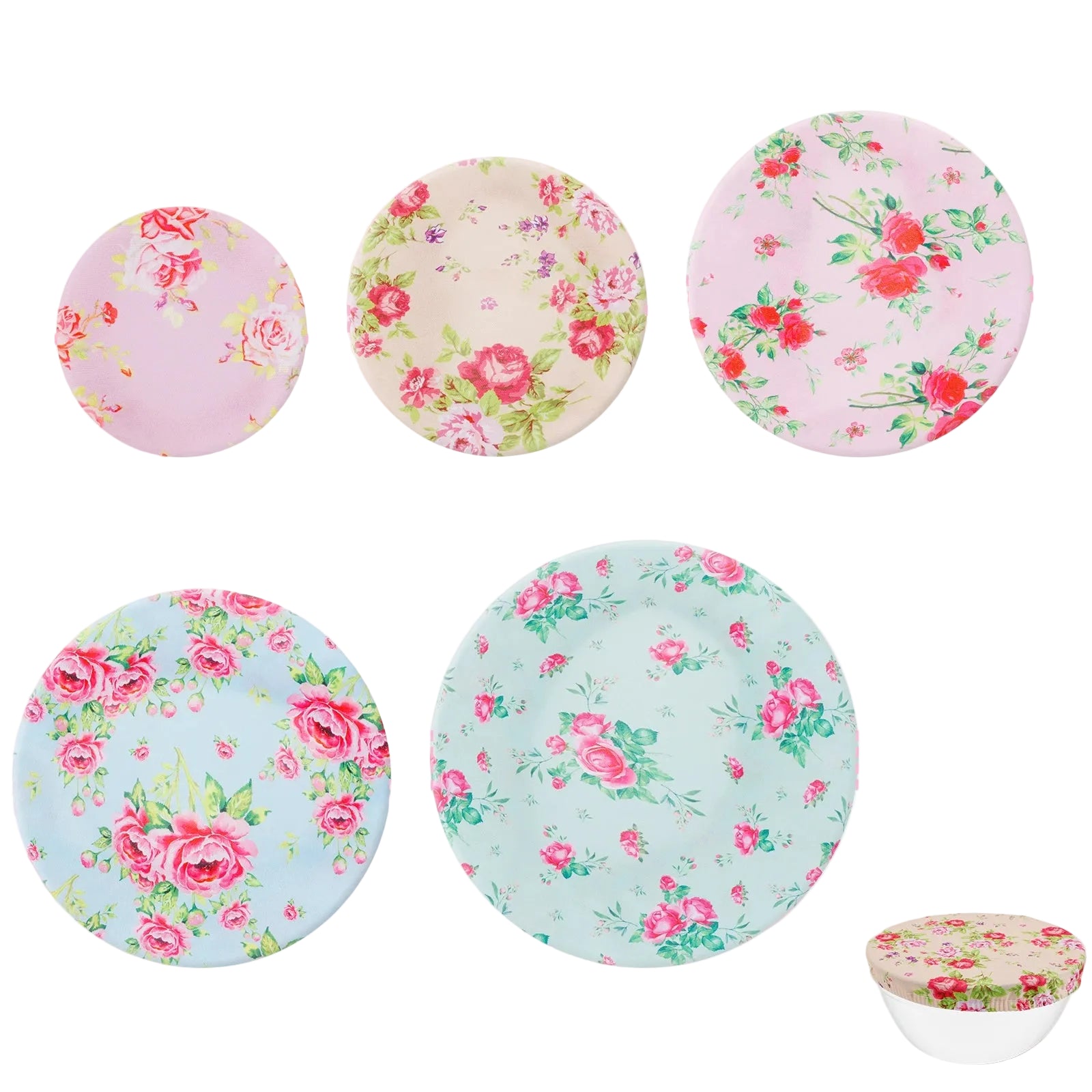 Couvercles de bol réutilisables multi-tailles – Solution zéro plastique (lot de 10)