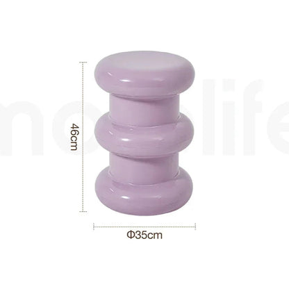 Ottoman Minimaliste – Tabouret Déco et Table Basse Compacte