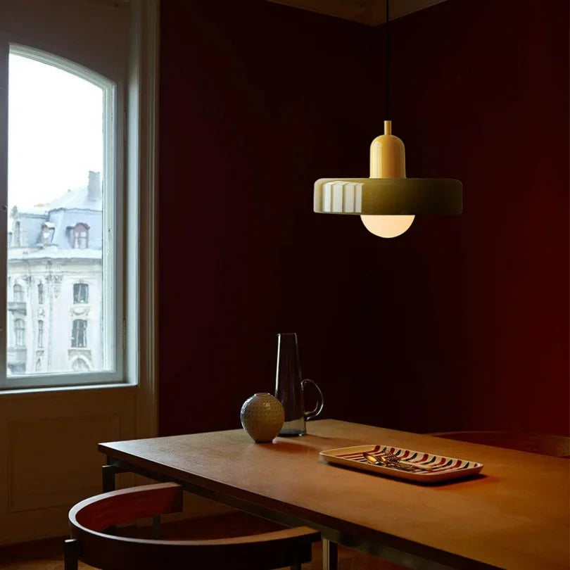 Lampe Nordic Bauhaus en Verre – Élégance rétro - Lumière contemporaine