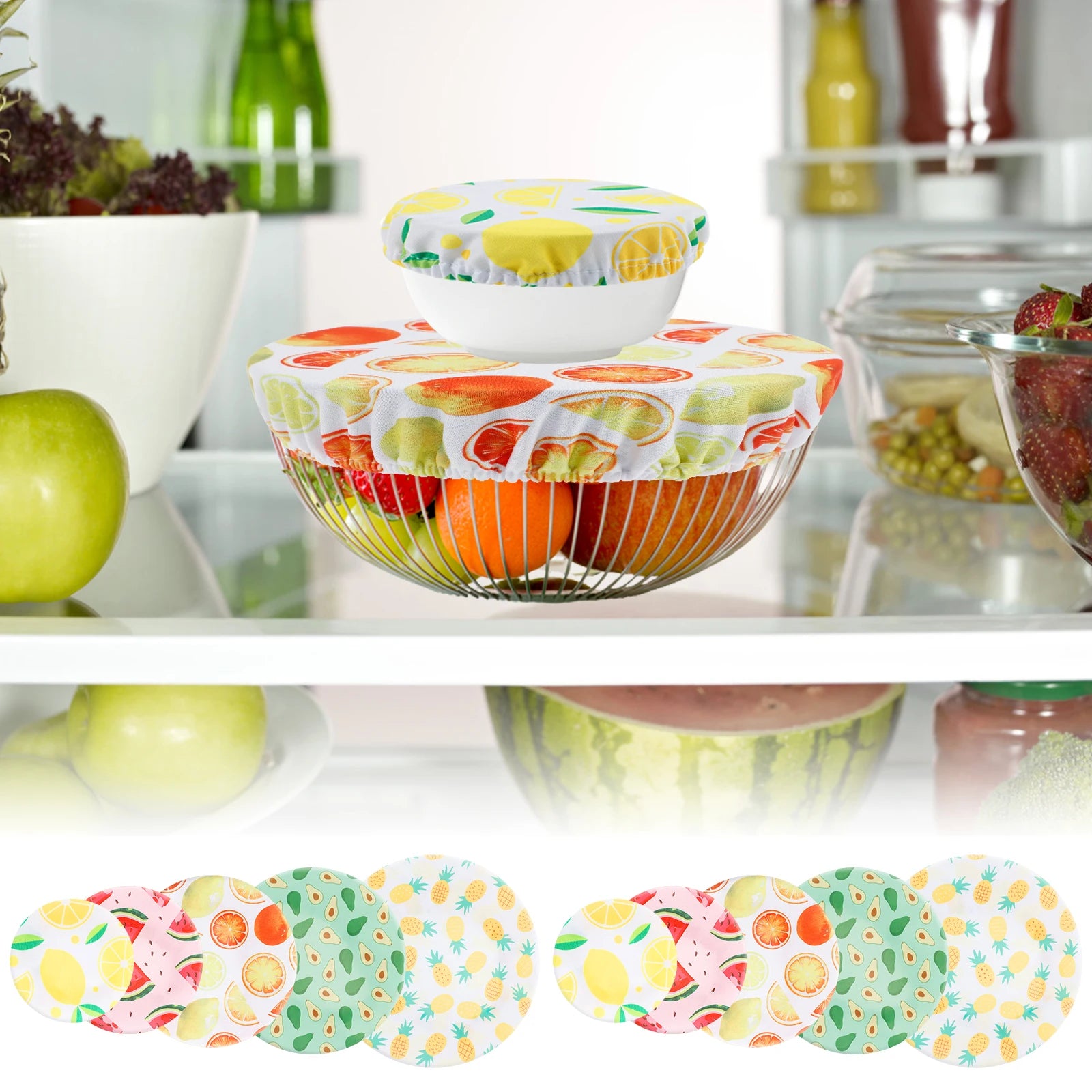 Couvercles de bol réutilisables multi-tailles – Solution zéro plastique (lot de 10)