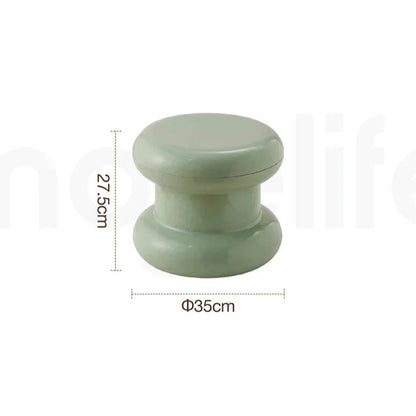 Ottoman Minimaliste – Tabouret Déco et Table Basse Compacte