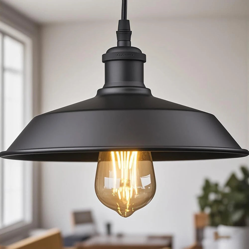 Lampe suspendue industrielle vintage