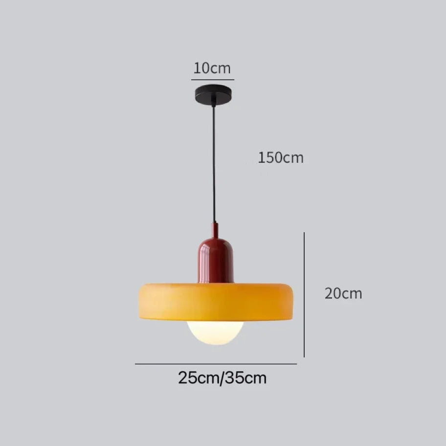 Lampe Nordic Bauhaus en Verre – Élégance rétro - Lumière contemporaine