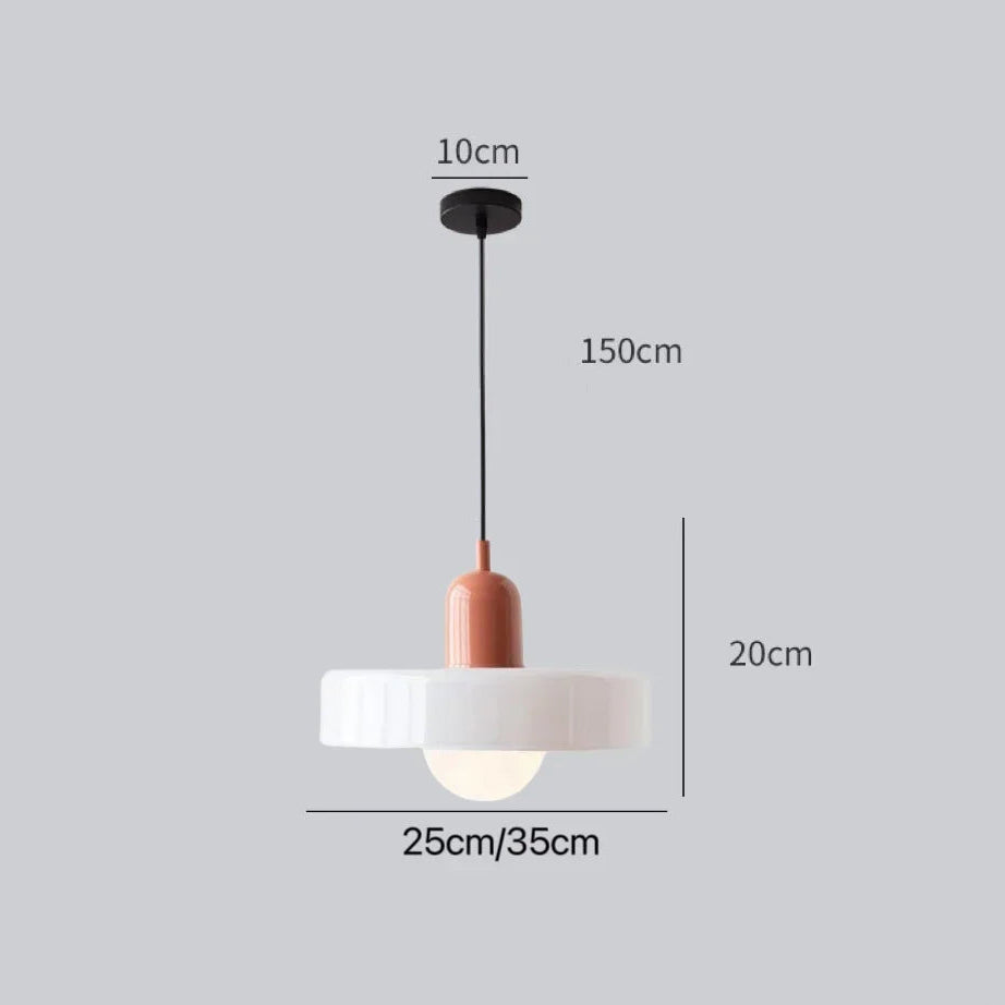 Lampe Nordic Bauhaus en Verre – Élégance rétro - Lumière contemporaine