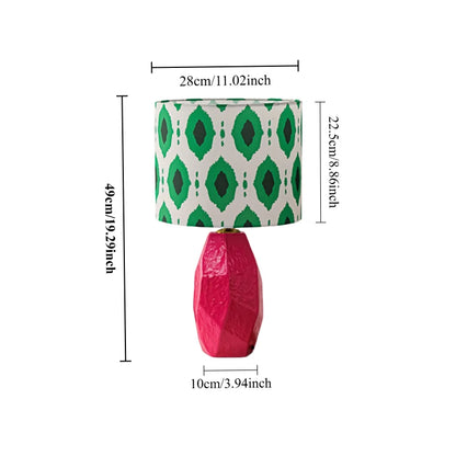 Lampe de Table Céramique Rose – Courbe moderne & esprit Memphis