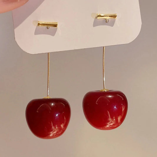 Boucles d’Oreilles Sweet Red Cherry