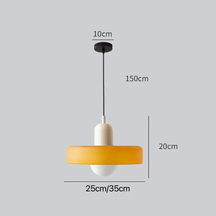 Lampe Nordic Bauhaus en Verre – Élégance rétro - Lumière contemporaine