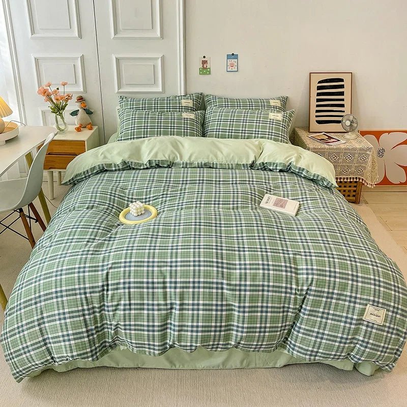 Linge de Lit à Carreaux
