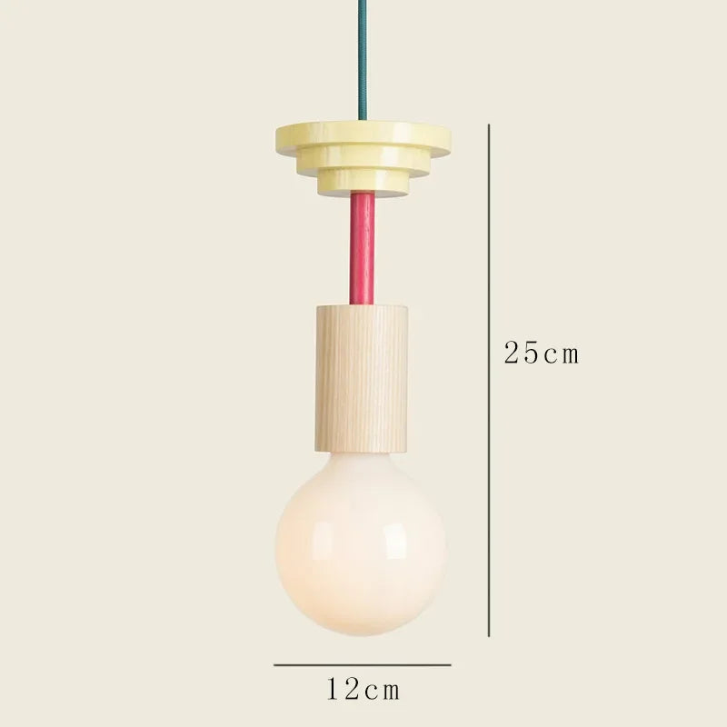 Suspension LED Scandinave en Bois – Design Nordique