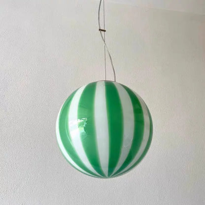 Suspension Boule en Verre Coloré – Lueur Moderne