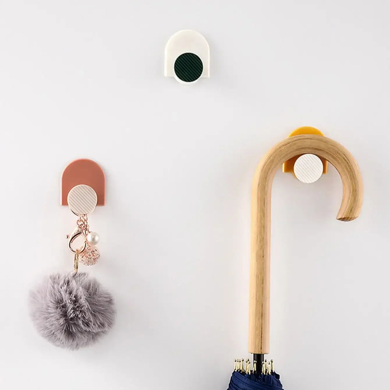 Crochets muraux adhésifs résistants – lot de 4