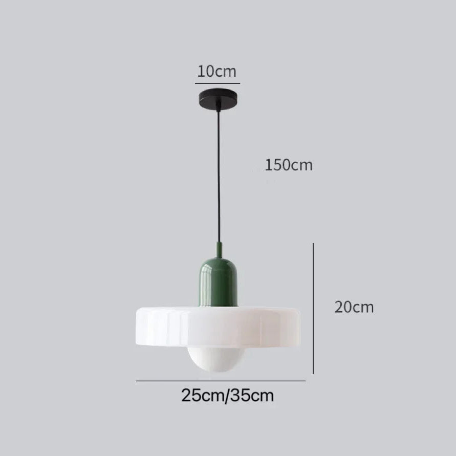 Lampe Nordic Bauhaus en Verre – Élégance rétro - Lumière contemporaine