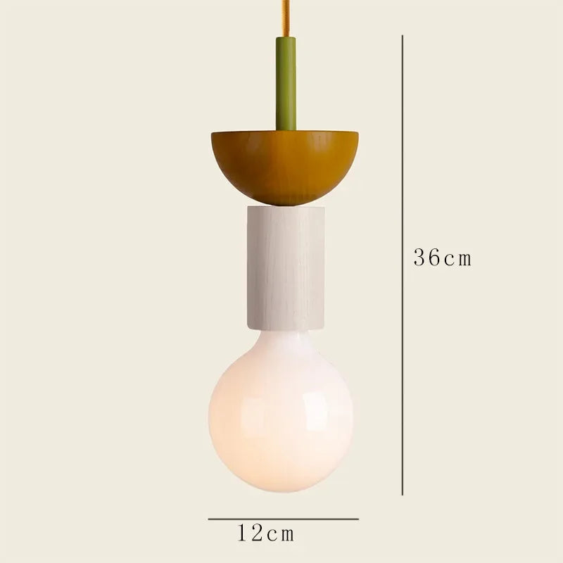 Suspension LED Scandinave en Bois – Design Nordique