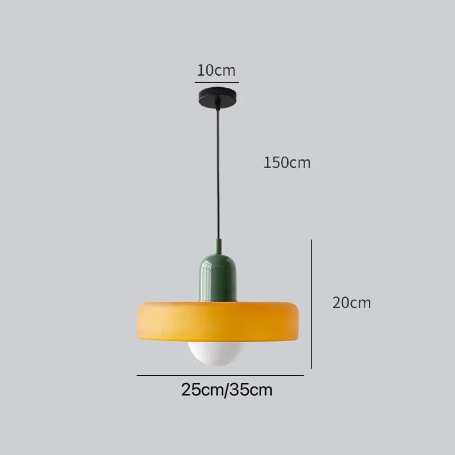 Lampe Nordic Bauhaus en Verre – Élégance rétro - Lumière contemporaine