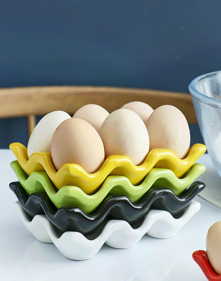 Support à Œufs en Céramique – Élégance du Quotidien