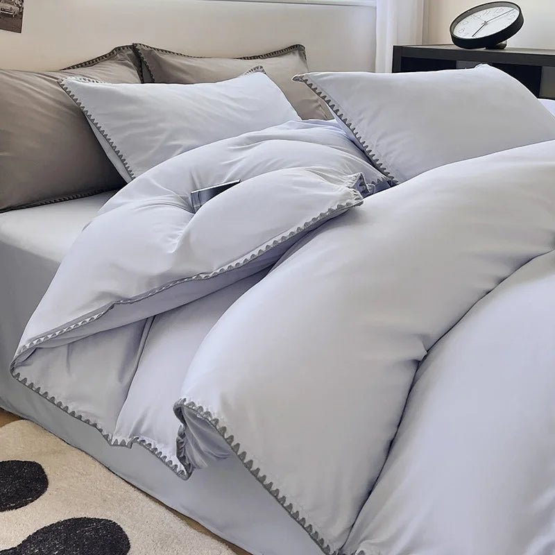 Ensemble de Linge de Lit en Coton Lavé