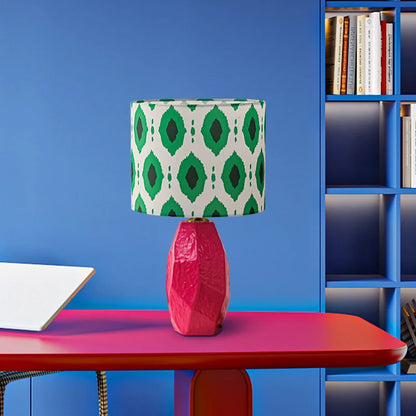 Lampe de Table Céramique Rose – Courbe moderne & esprit Memphis