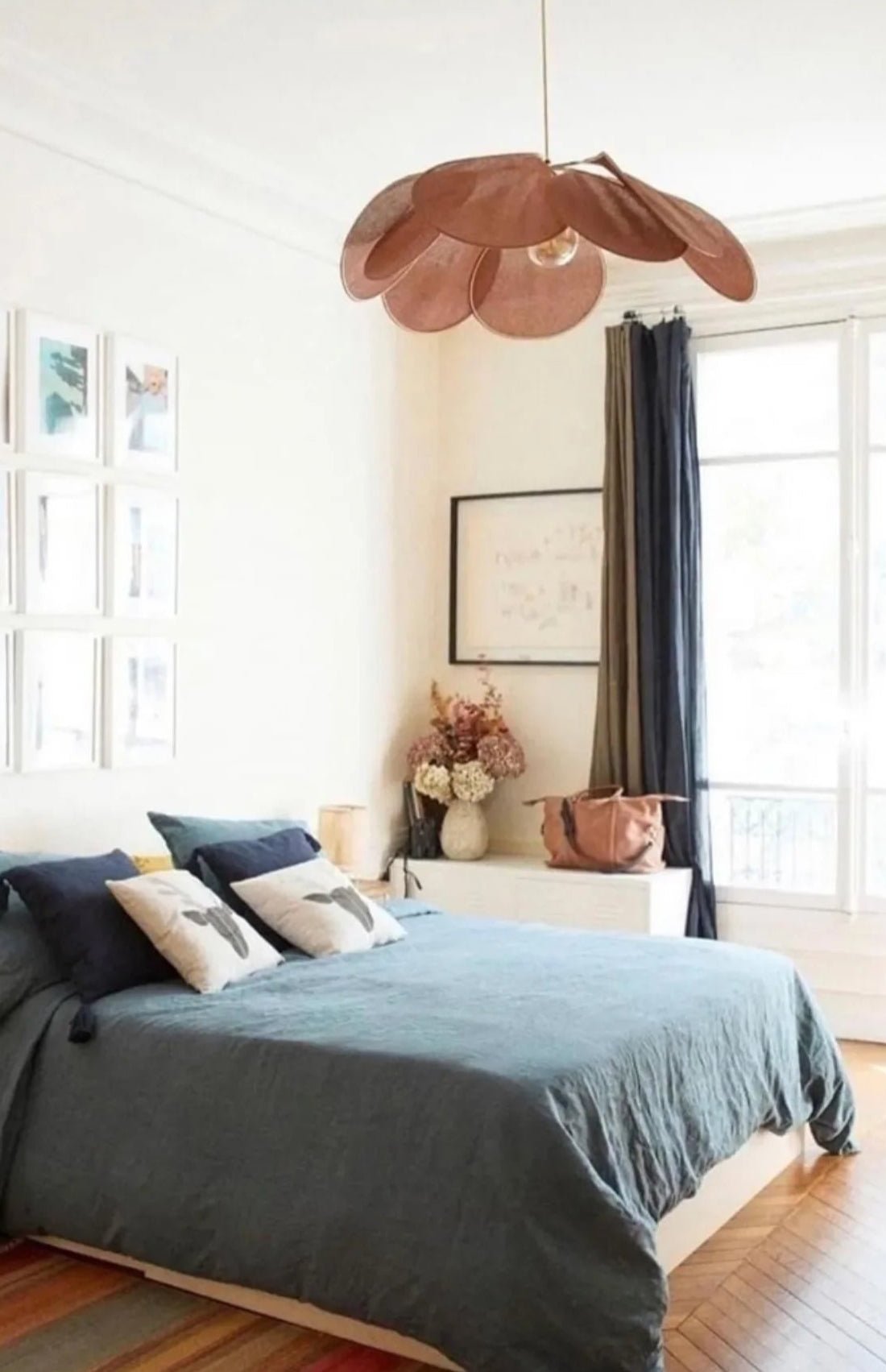 Suspension Florale en Tissu – Lampe Suspendue Avec Pétales Colorés - Maison Fantine